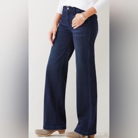 J. Jill Smooth Fit Full Leg Jeans Tall - Picture 1 of 13